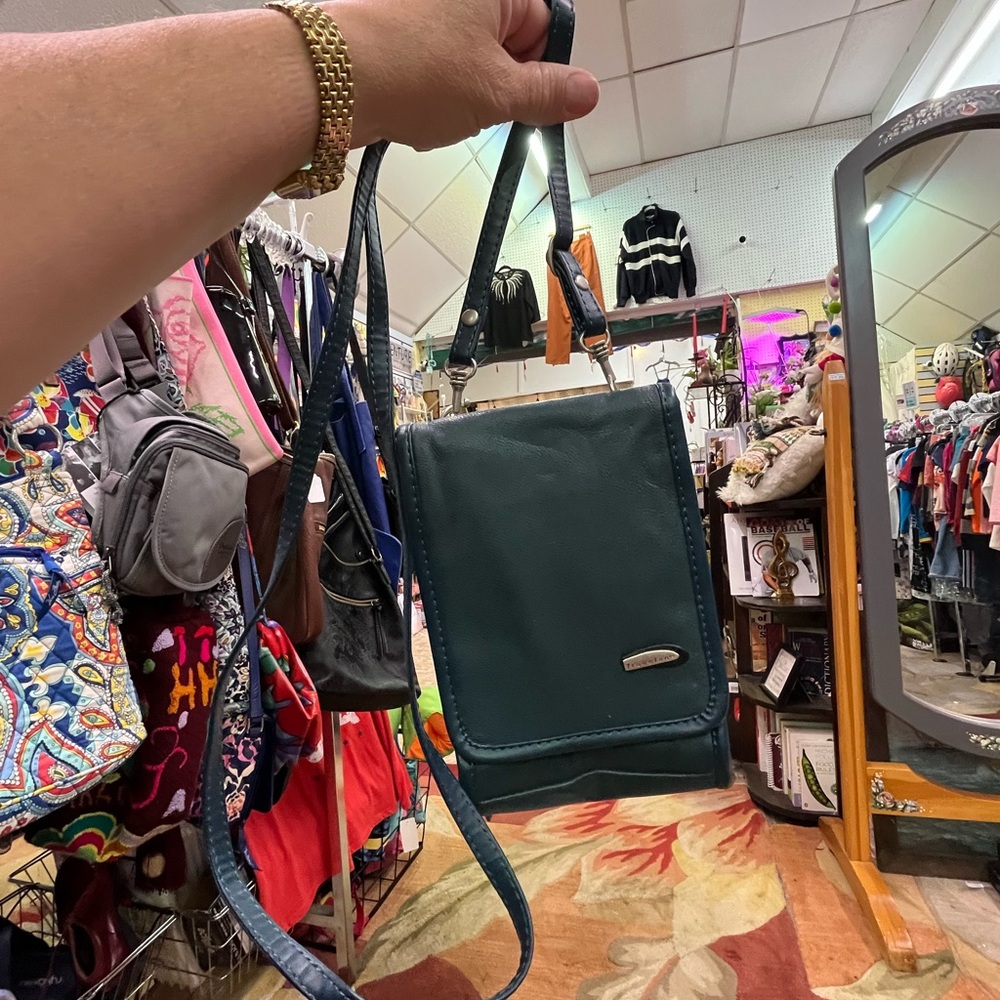 NWOT Travelon Dark Teal Crossbody Shoulder Bag